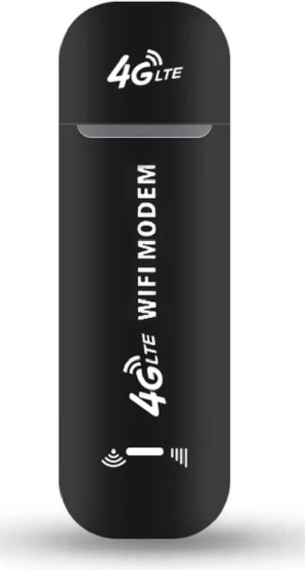 4G Dongle - Wifi Router - voor Laptop en Computer - Mifi Router - Simkaart - USB - Wifi in de Auto - 150Mbps - Zwart (8720094189222)