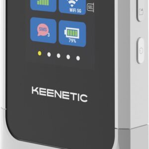 Keenetic Roamer 5G - Mobiele 5G Router - WiFi 6 Hotspot - 4000 mAh Batterij - Unlocked - Display - KN-5210 (4897082922568)