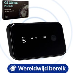 CS Global Mifi Router - Mifi - Wereldwijd Bereik - 4G Router - 4G Dongle - Wifi Router - Mifi Router Met Simkaart - 15 Apparaten (8720938060984)
