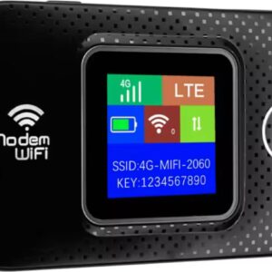 Mifi Router Zwart - Draadloze Wifi - Mifi Routers - 4G/5G Router - 10 Apparaten - Werkt met Simkaart - Batterijcapaciteit 3000mAh - WiFi Dongle - Wifi USB - Wifi Router - 2024 Model (8720938549564)
