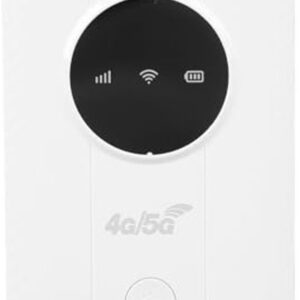 KARZO - Pocket WiFi Router, 4G 5G Sim Kaart Draagbare LTE CAT4 Modem, 300Mbps Snelheid, 10 Apparaten Verbinding, 10 Uur Batterij Levensduur, 8916 Chip, Micro Sim Slot (8721526372618)