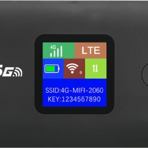 Mifi Router - Draadloze Wifi - 4G/5G Router - 10 Apparaten - Werkt met Simkaart - Batterijcapaciteit 3000mAh - WiFi Dongle - Wifi Router - zwart (8721335451955)