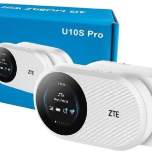 ZTE U10S Pro - Mifi router - 4G Mifi - Wireless router - 32 gebruikers - LCD scherm - 229Mbps downloadsnelheid 50Mbps uploadsnelheid (6902176123979)
