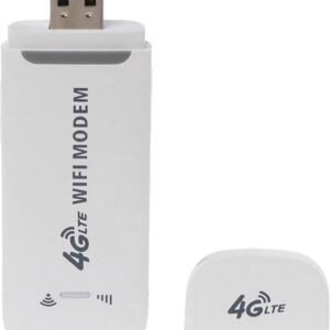 4G Dongle - voor Laptop en Computer - Internet Dongel - Wifi Router - WiFi Dongle - 4G Modem - Mifi Router - Wifi Buddy - Simkaart - USB - Wifi in de Auto - 150Mbps - Wit (9502127119227)