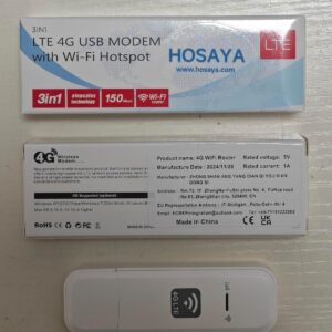 Draagbare 4G USB WiFi Router met SIM-kaartsleuf - Hoge Snelheid Hotspot voor Thuis en Reizen (8721316713362)