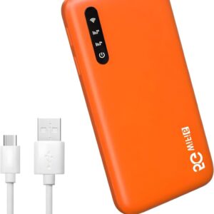 Mobiele Hotspot - Draagbare Router - Internet Delen - IP67 Waterdicht - 16 Devices - Oranje (9101185288137)