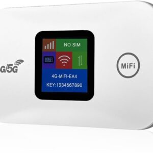 Mobiele Wifi Router - Draagbare Hotspot - Internet Onderweg - Ondersteunt 10 Apparaten - 150 Mbit/s Snelheid - Wit (9101152387726)